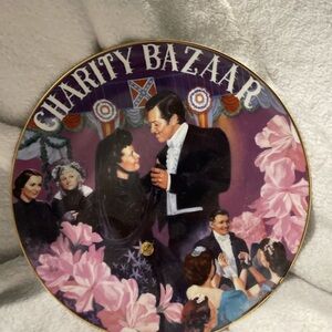 The Bradford Exchange Charity Bazaar Decorative GWTW memorabilia music plate.